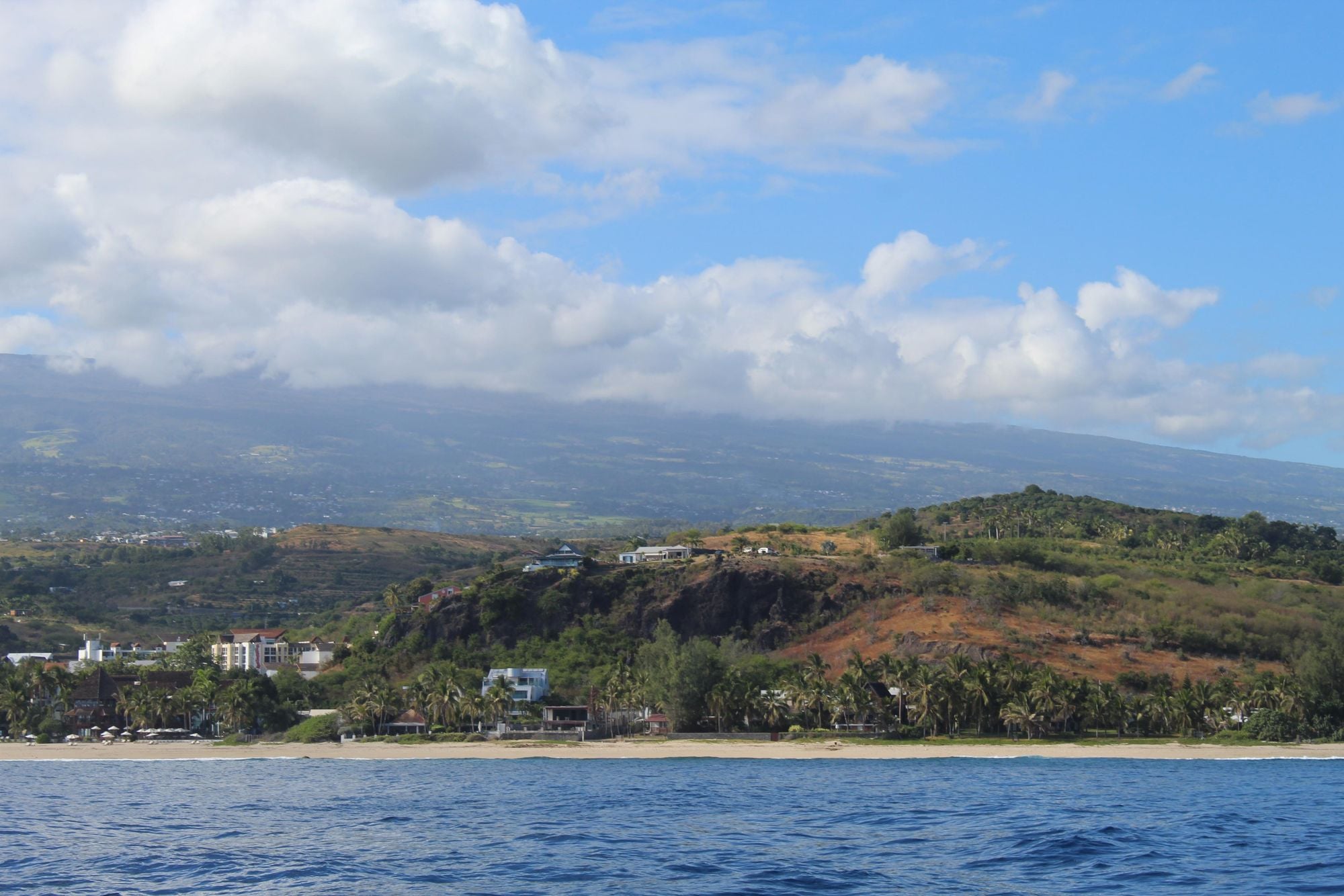 Top: Saint-Gilles in Réunion, viewed from the water. Photos and Copyright: Stuart Kenny