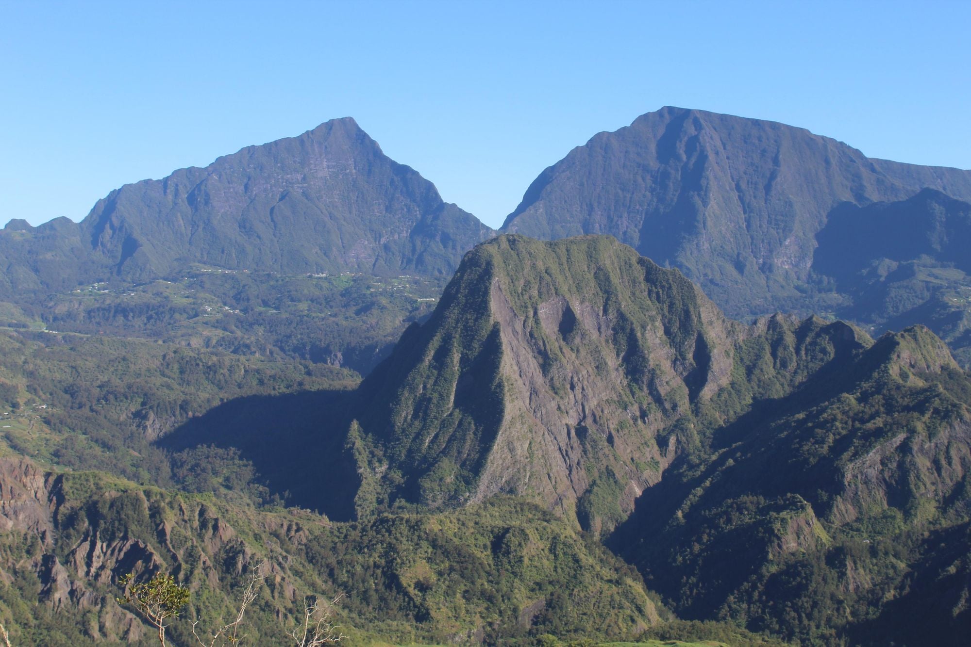 The remarkable mountains of Salazie cirque; the most accessible of the three cirques. Photo: Stuart Kenny