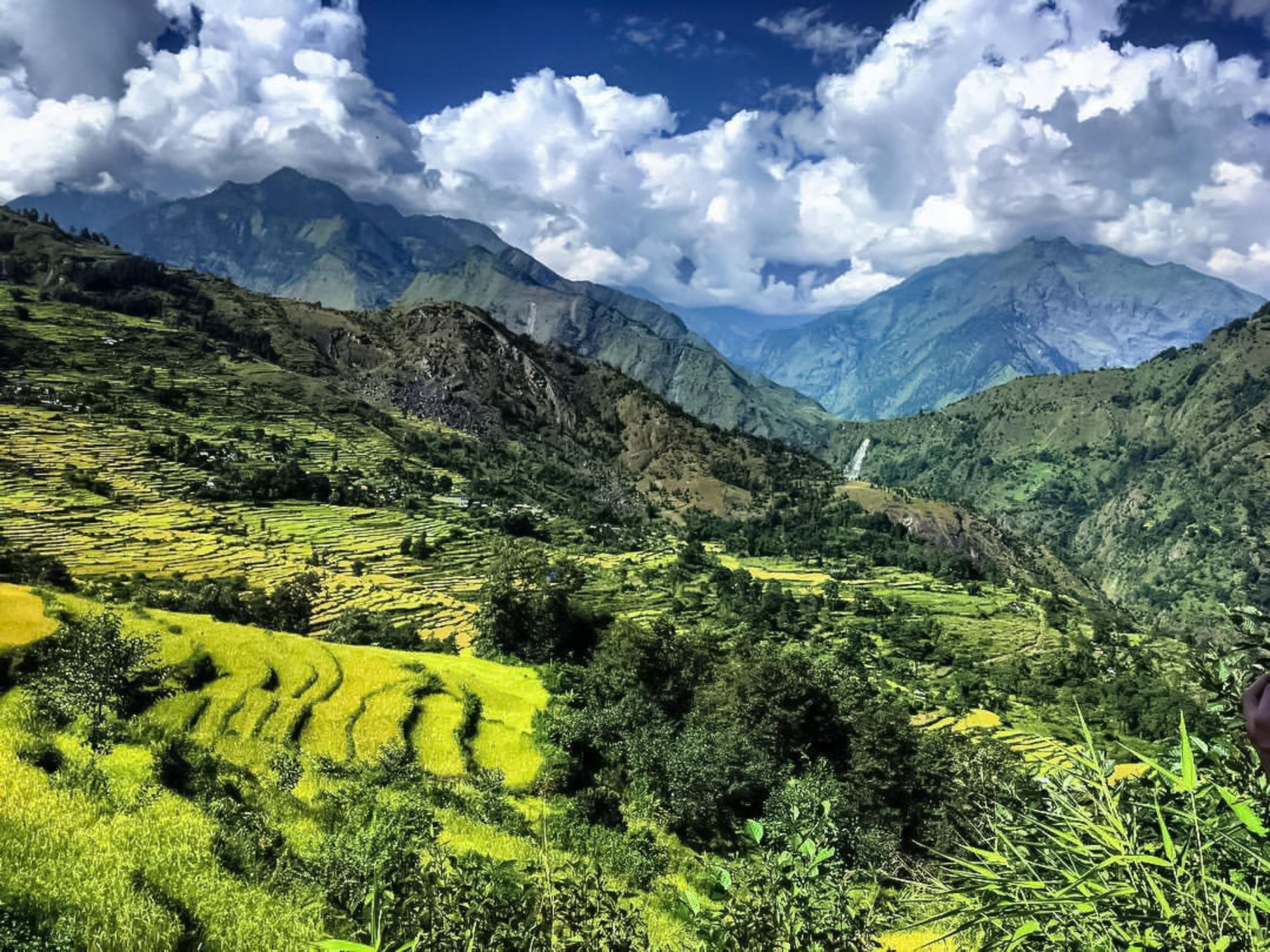 A green valley along the Dhaulagiri trek. Photo: Getty.