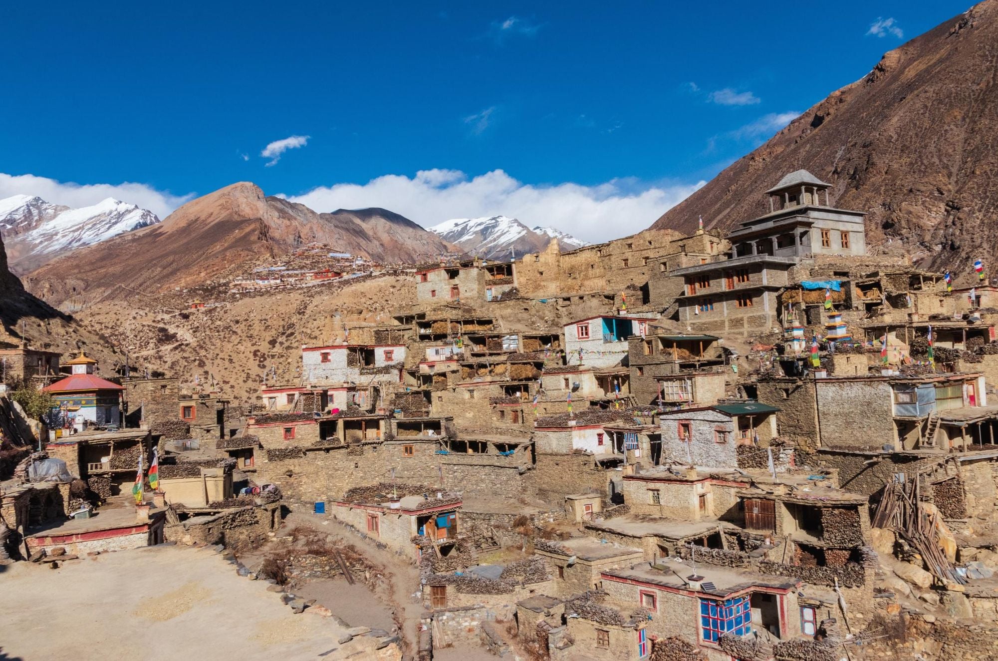 The town of Phu, Nepal. Photo: Getty.