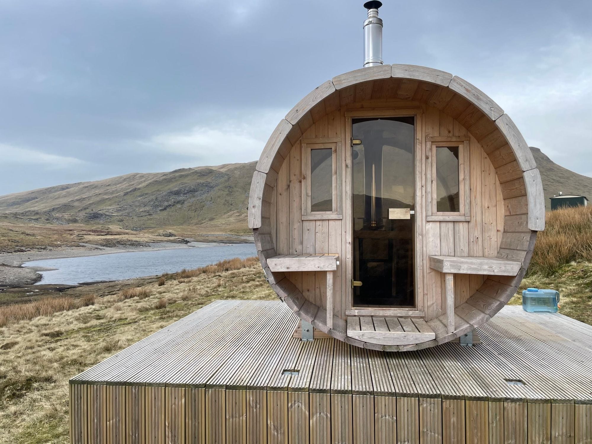 A barrel sauna in North Wales. Photo: Shutterstock.