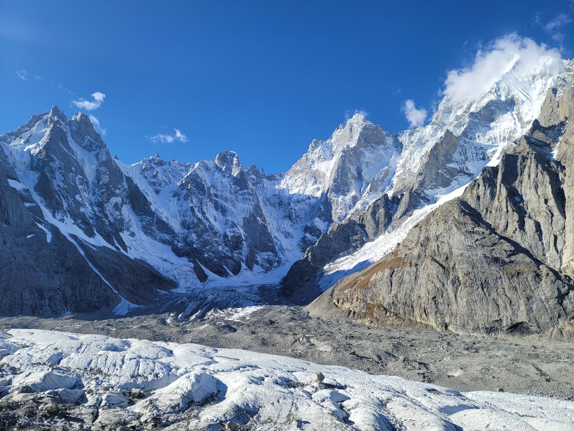 The Chogolisa Glacier on the K7 trek in Pakistan. Photo: Beyond the Valley.