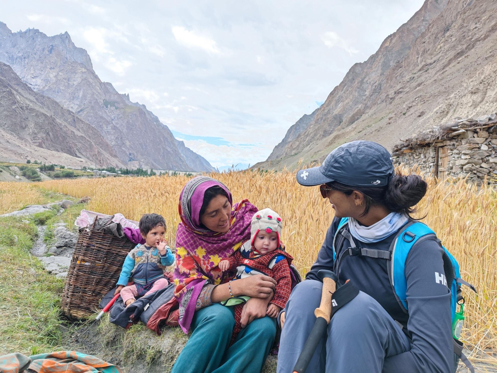 Meeting the local Hushe people in Pakistan. Photo: Beyond the Valley.