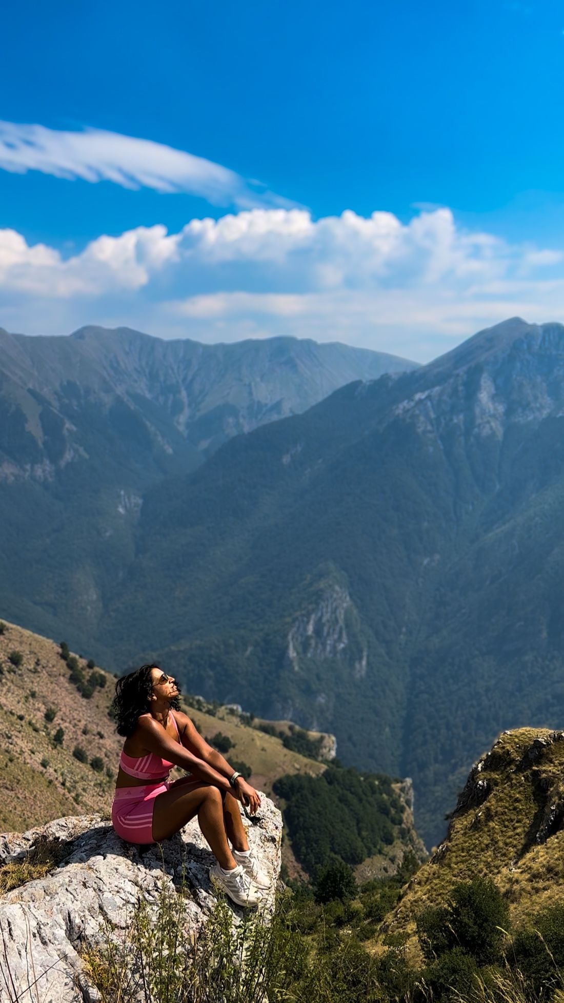 Author Lucy Ruthnum out on the trails. Photo: Absolutely Lucy