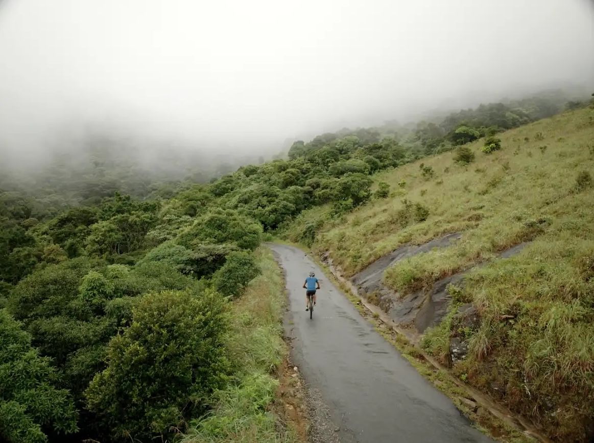 Cycling through the Knuckles Mountains. Photo: Action Lanka.