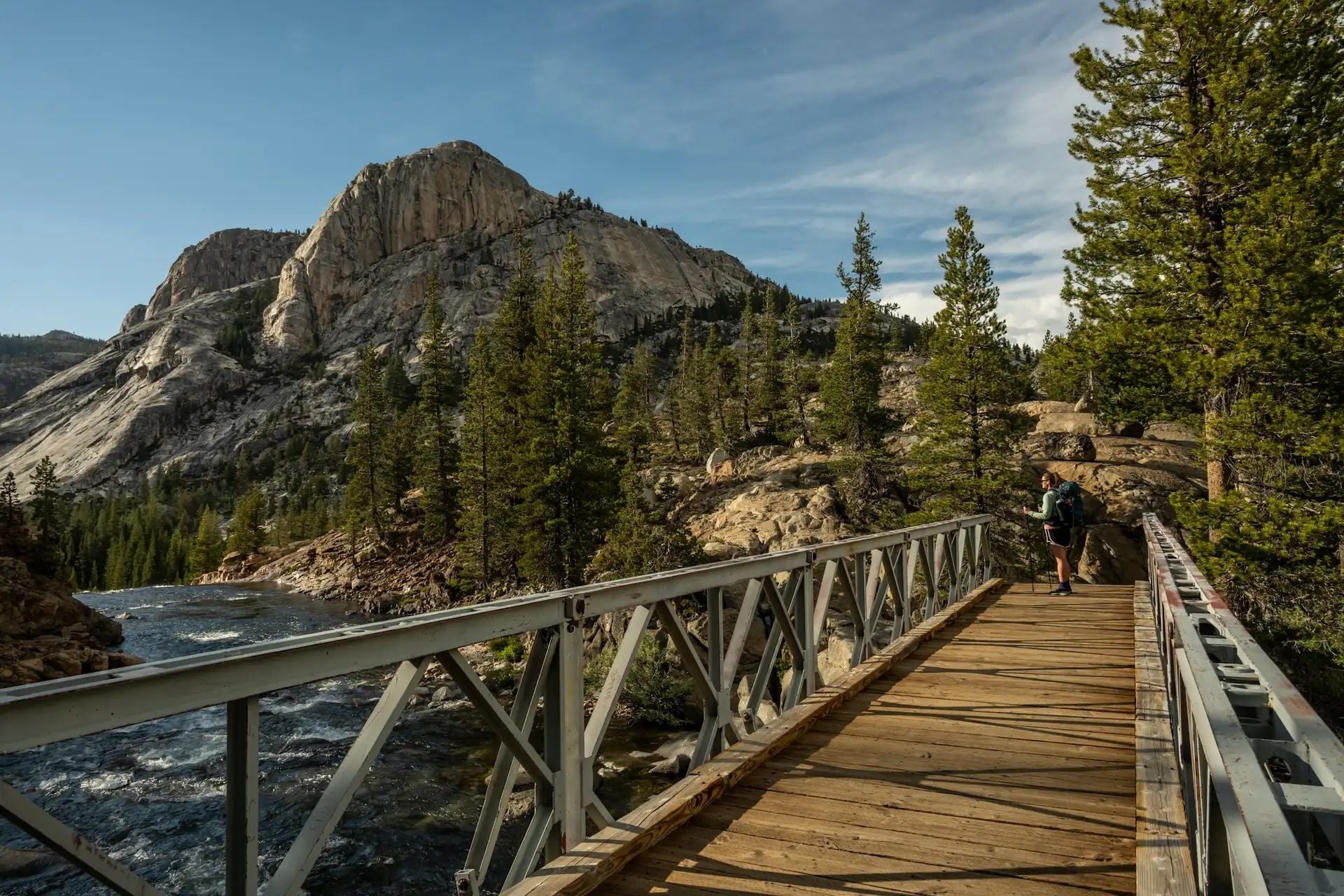 The footbridge leading to Glen Aulin in Yosemite National Park. Photo: Shutterstock.