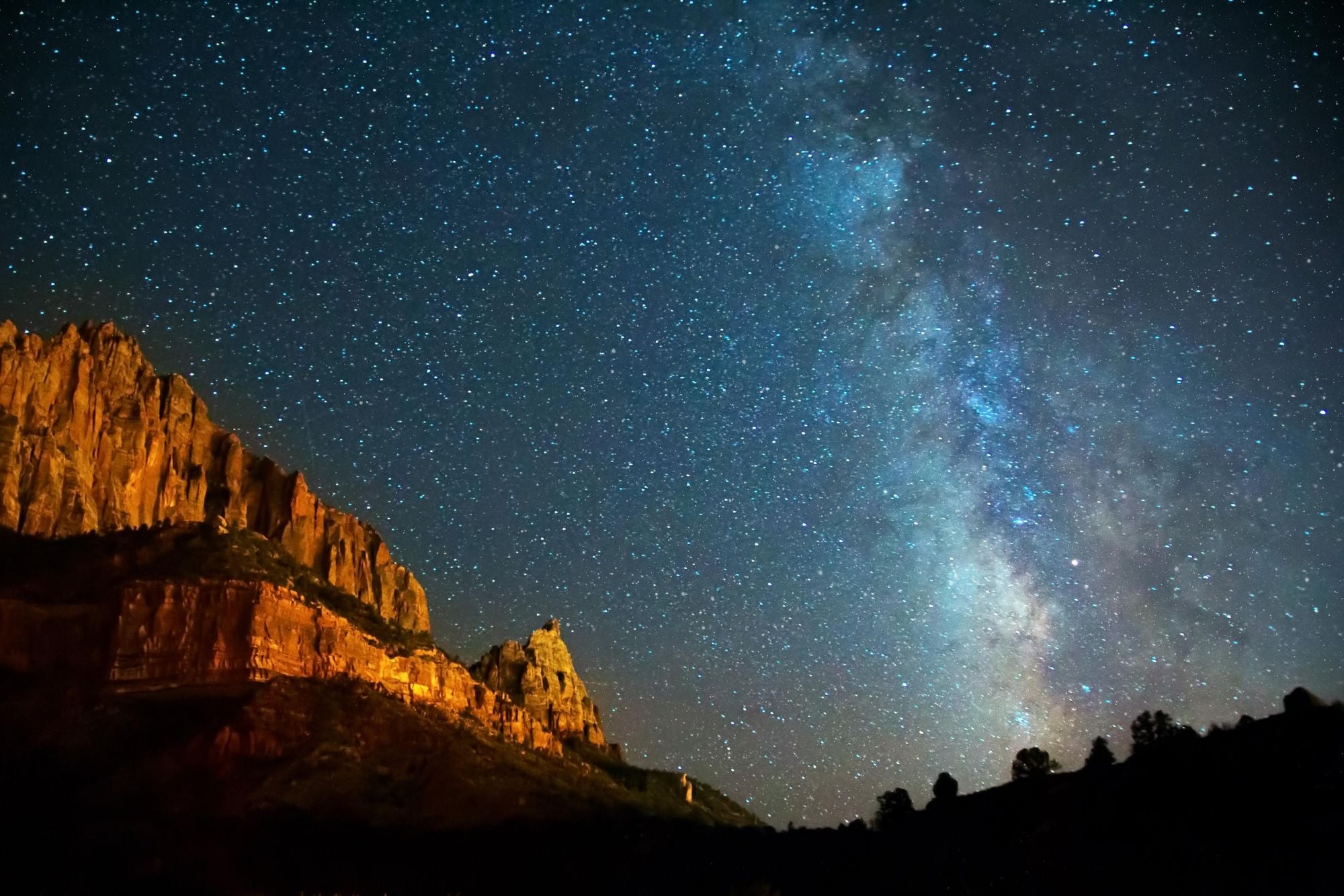 The Milky Way in Zion National Park. Photo: Getty.