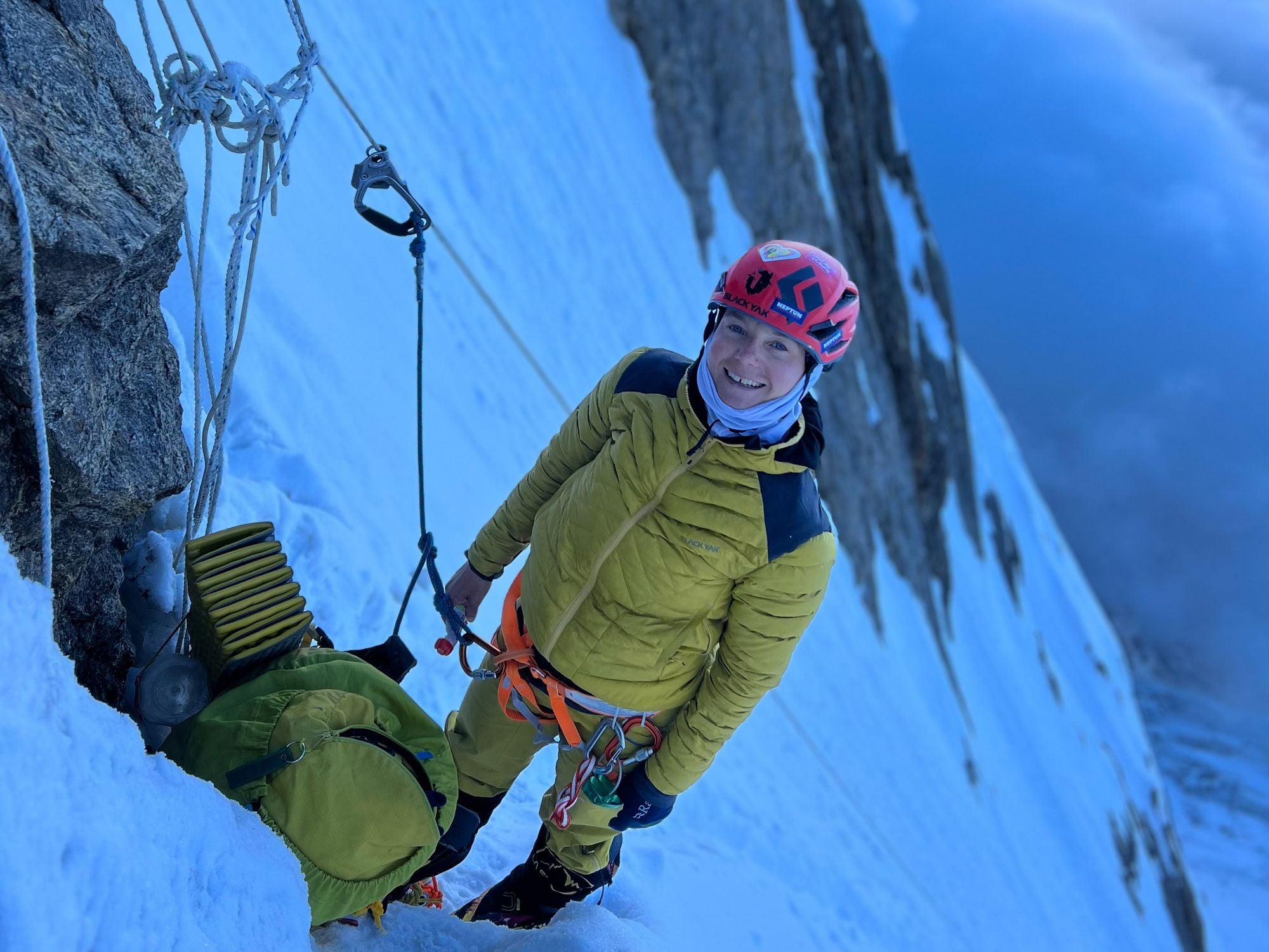 Uta Ibrahimi on Nanga Parbat, which she climbed in 2023. Photo: Uta Ibrahimi.