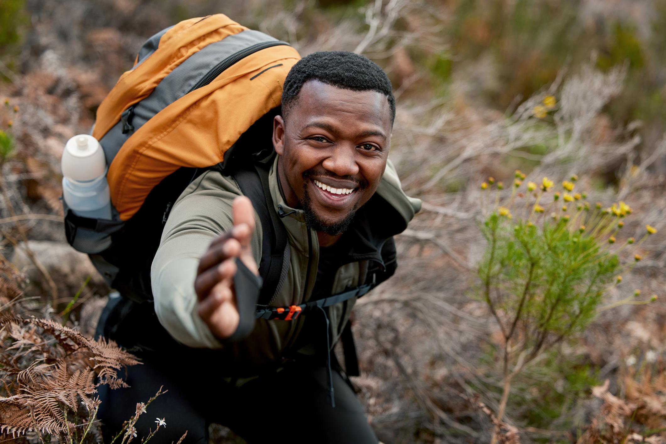 A helping hand on the mountain. Photo: Getty