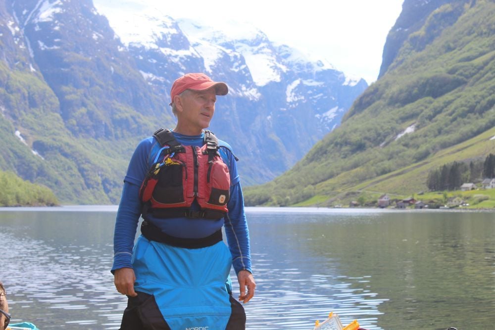 Jan Neilsen has been kayaking the fjords of Norway now for over 25 years. Photo: Much Better Adventures
