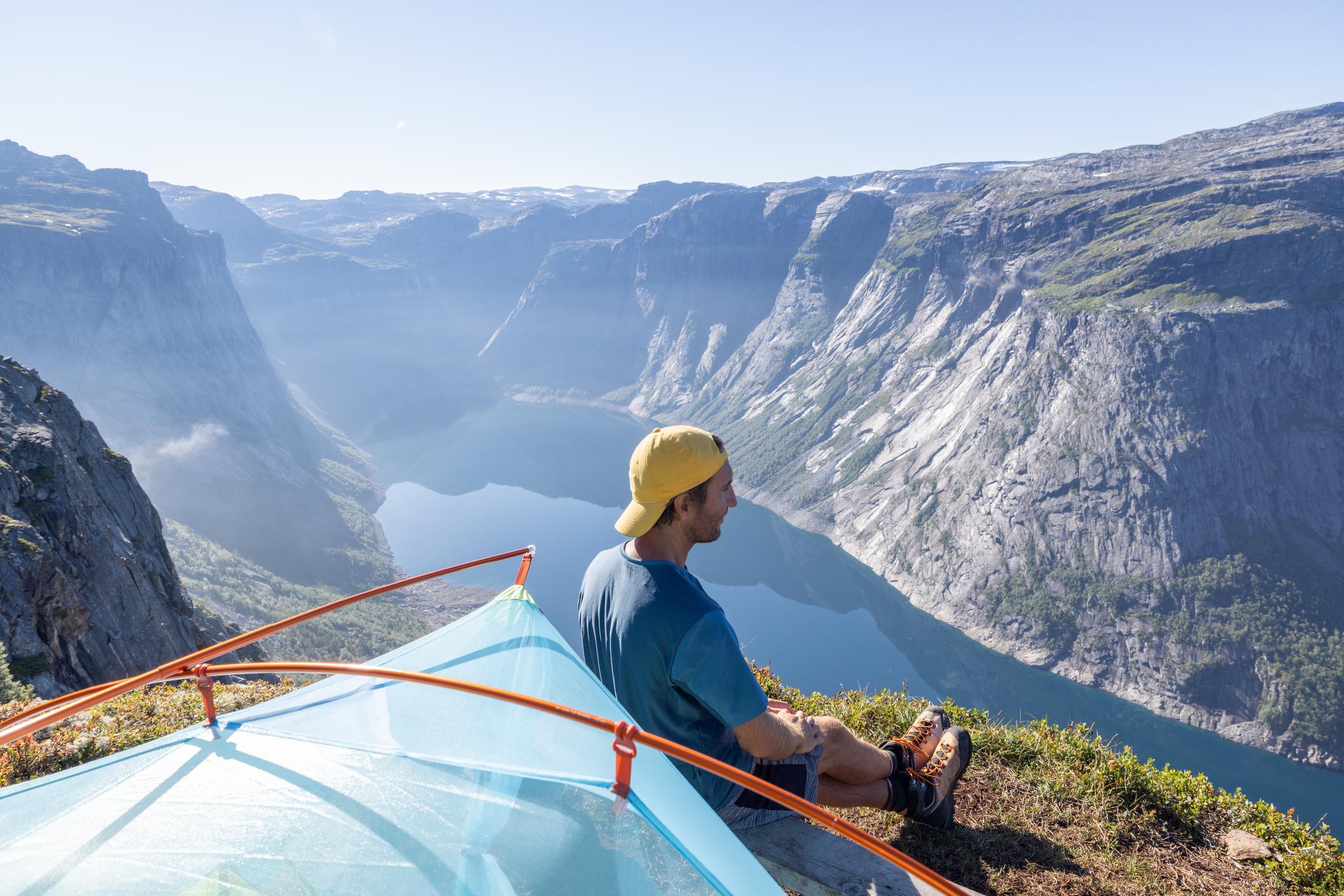 The hard-earned rewards of a big view after a long day of hiking. Photo: Getty