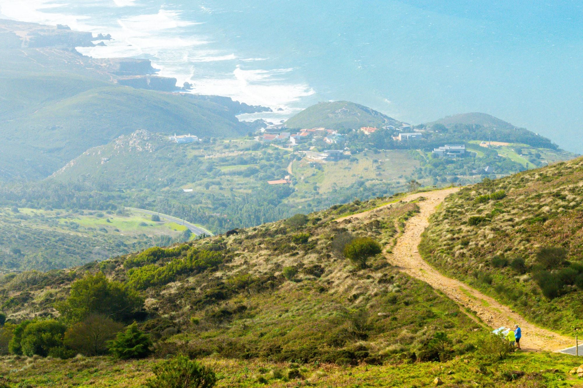 Looking out to the Portuguese coast from the Sanctuary of Peninha in Portugal. Photo: Getty
