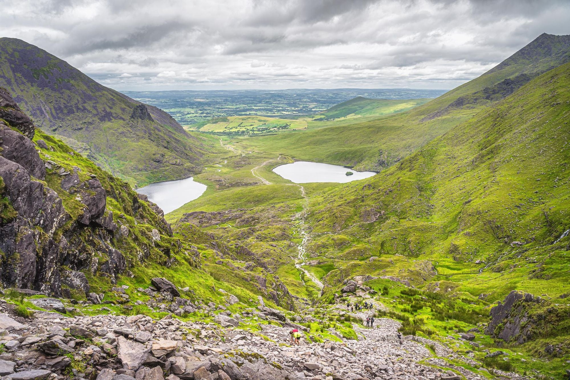 A view down the Devil's Ladder, the classic route up Carrauntoohil. Photo: Getty