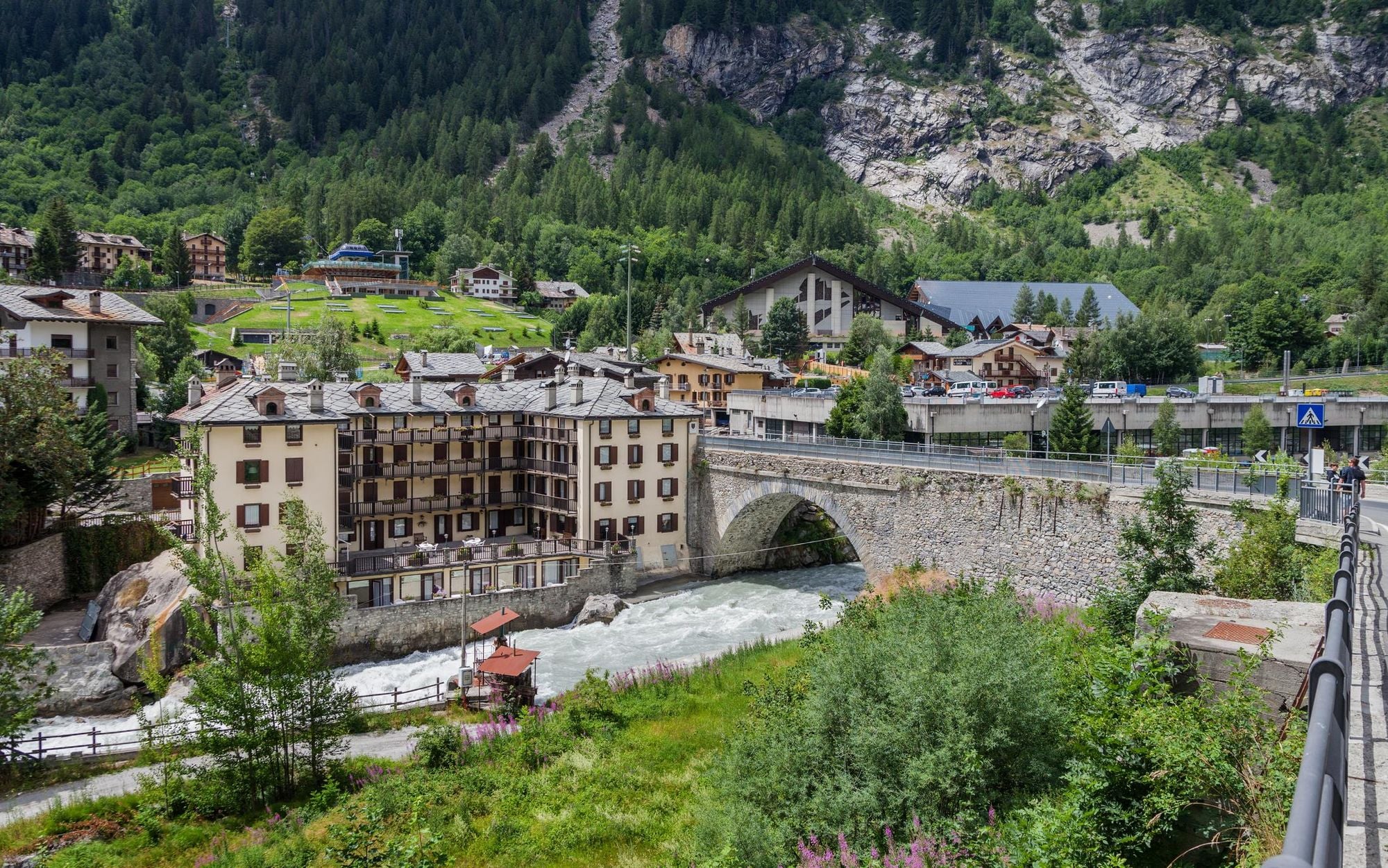 A street in Courmayeur, a village in Aosta Valley. Photo: Getty