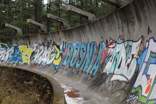 A Walk Down The Abandoned Olympic Bobsleigh Track in Sarajevo
